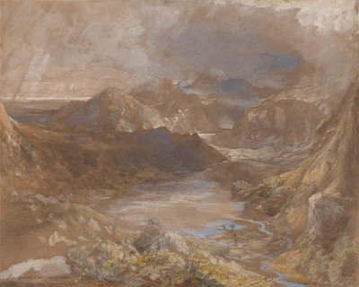 Llwyngwynedd et une partie de Llyn-y-ddina entre Capel Curig et Beddegelert, nord du Pays de Galles - Samuel Palmer